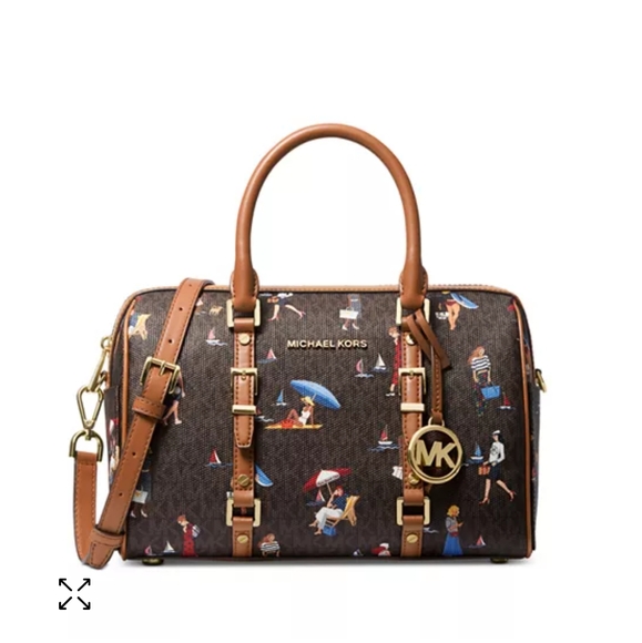 Michael Kors Bedford Travel Medium Duffel Satchel - Picture 7 of 9